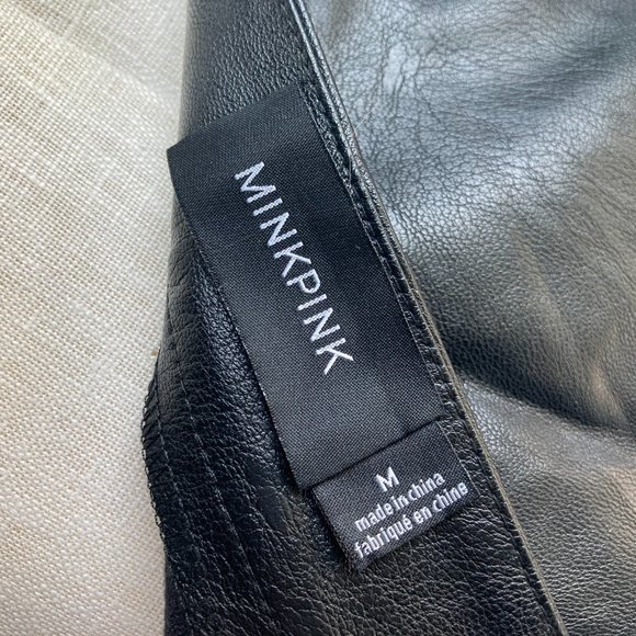 Embroidered Faux Leather Skirt - Picture 7 of 8